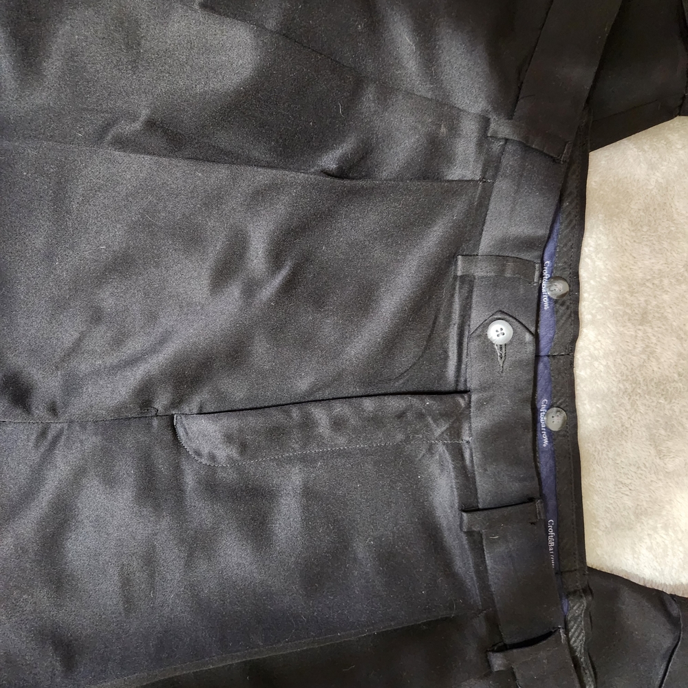 Croft & Barrow Classic Black Trousers